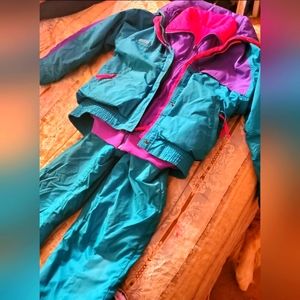 COLUMBIA | Vintage Radial sleeve 90's (2) snow ski Jackets and bibs. Size M.
